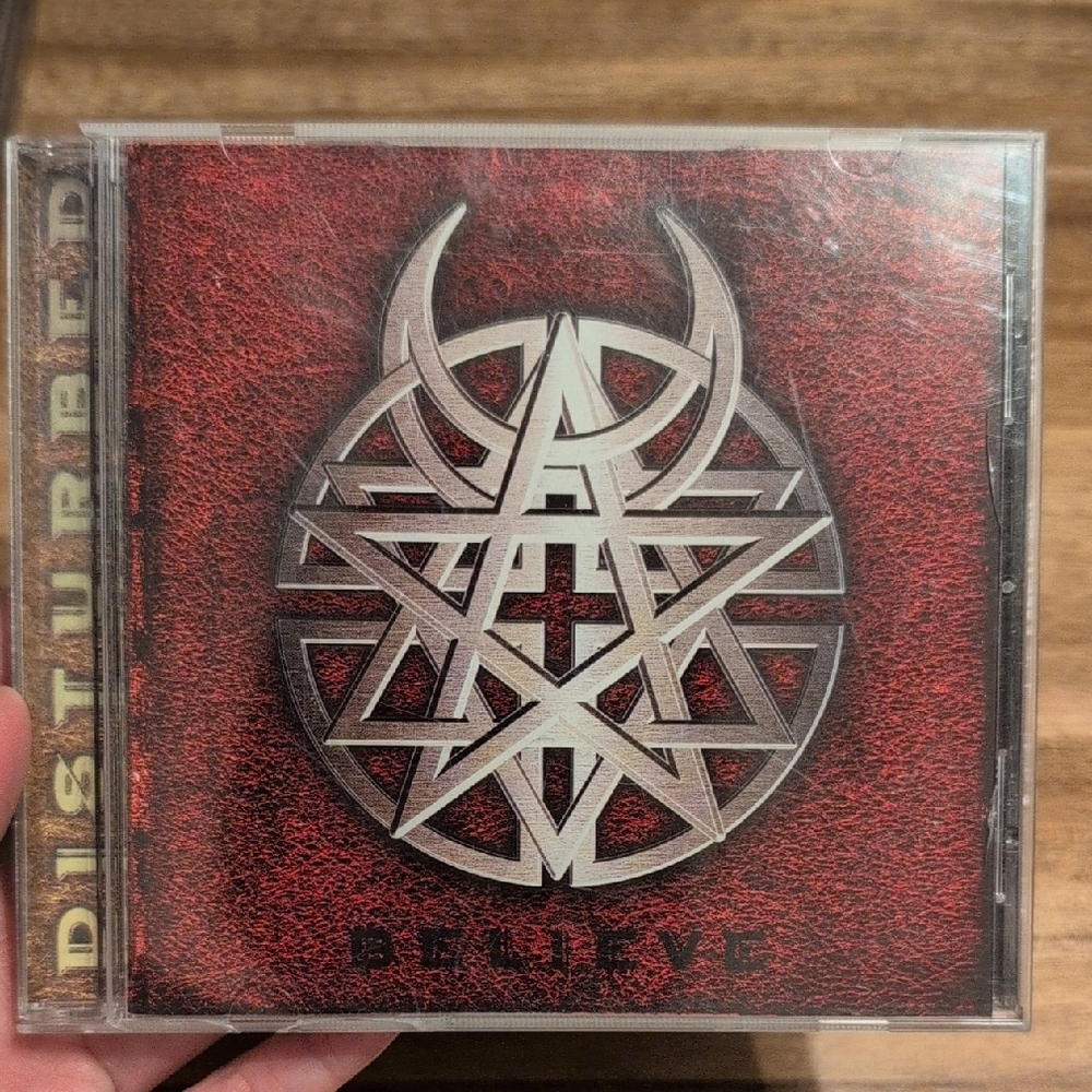 Disturbed Believe CD Album Red and Silver